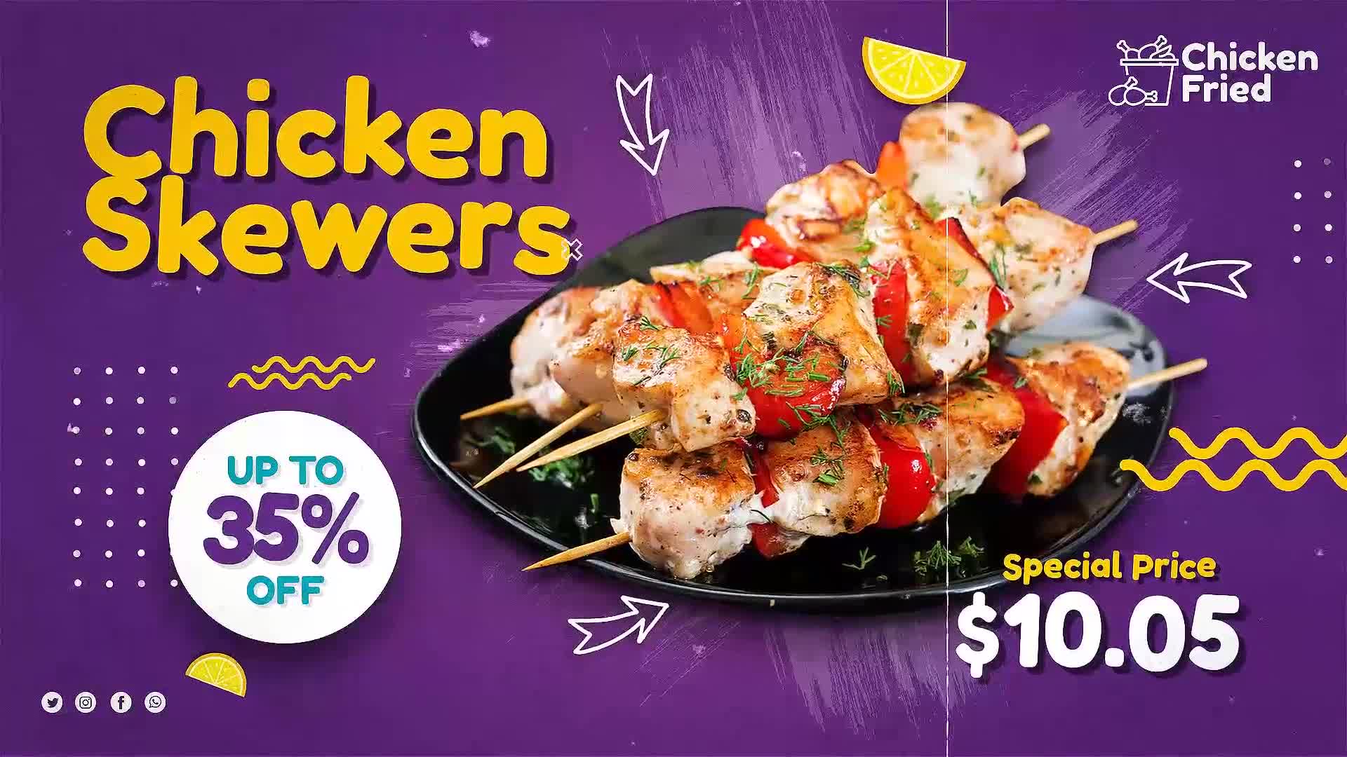 Grill Chicken Menu Combo Promo Videohive 38239659 Premiere Pro Image 8