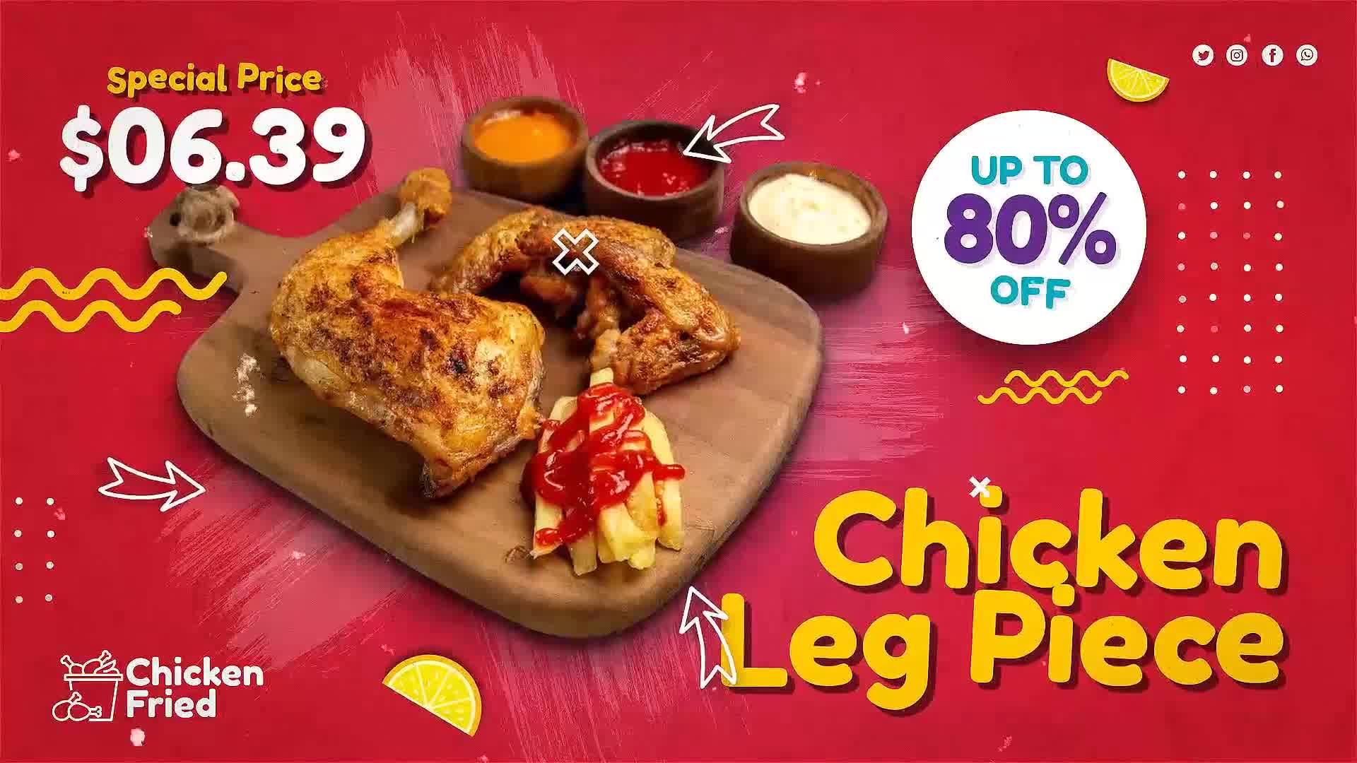 Grill Chicken Menu Combo Promo Videohive 38239659 Premiere Pro Image 9