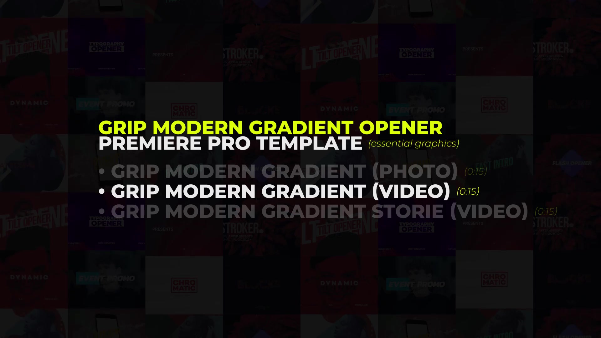 Grip Modern Gradient Opener Promotion Instagram Storie Preimere Pro Essentials Videohive 27232599 Premiere Pro Image 5