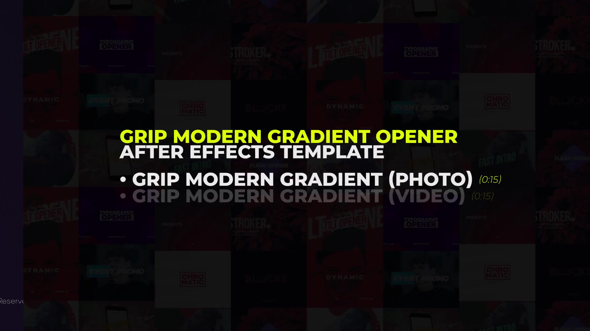 Grip Modern Gradinet Typography Opener Promotion Videohive 26004104 After Effects Image 2