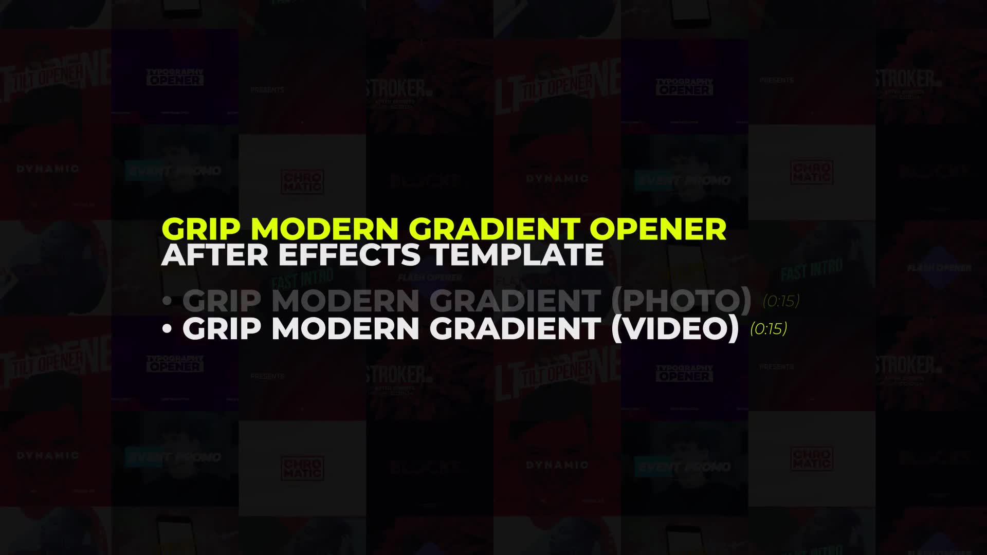 Grip Modern Gradinet Typography Opener Promotion Videohive 26004104 After Effects Image 8