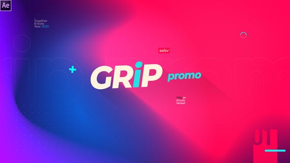 Grip Modern Gradinet Typography Opener Promotion - 26004104 Download Videohive