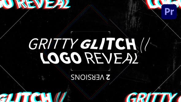 Gritty Glitch // Logo Reveal | Mogrt - 29581116 Download Videohive