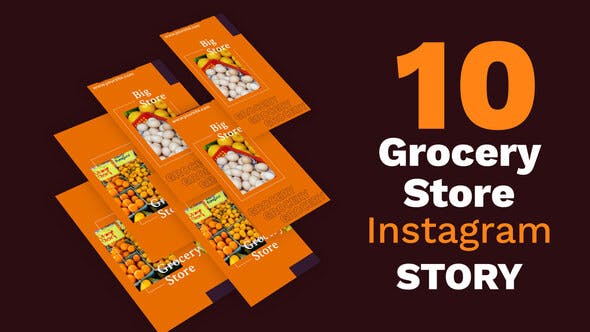 Grocery Store Instagram Story Pack - Videohive Download 33131005