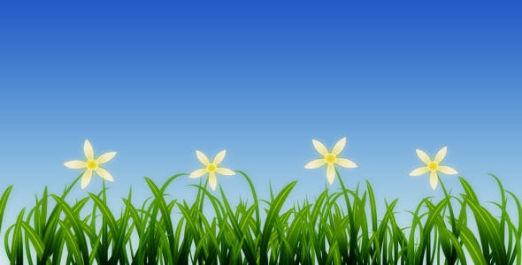 Growing Grass and Flowers - Download 93075 Videohive