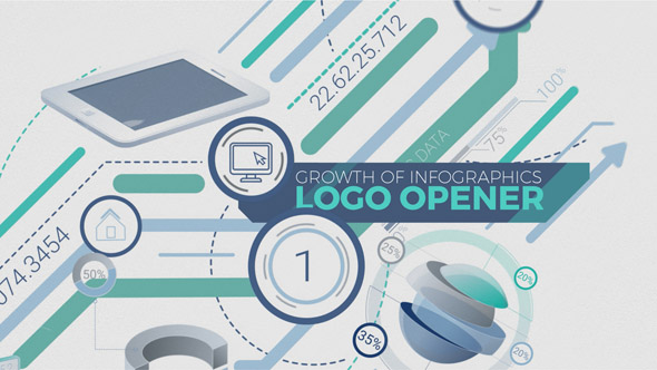 Growth Of Infographics Logo Opener - Download Videohive 21420081