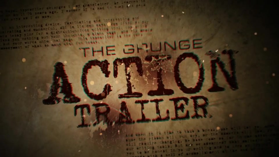 Grunge Action Trailer Videohive 13469245 After Effects Image 9