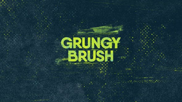 Grunge Brush Logo - Videohive 23774581 Download
