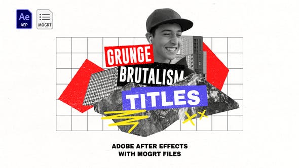 Grunge Brutalism Titles - 36518846 Videohive Download