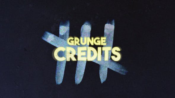 Grunge Credits - 24711804 Videohive Download