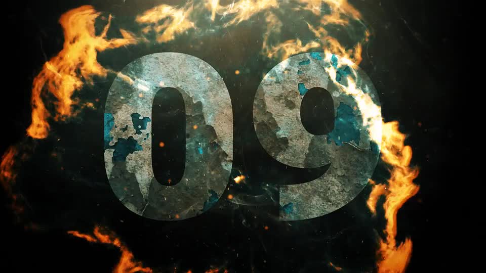 Grunge Fire Countdown Opener Videohive 39659827 After Effects Image 1