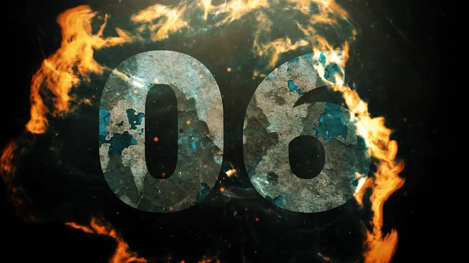 Grunge Fire Countdown Opener Videohive 39659827 After Effects Image 2