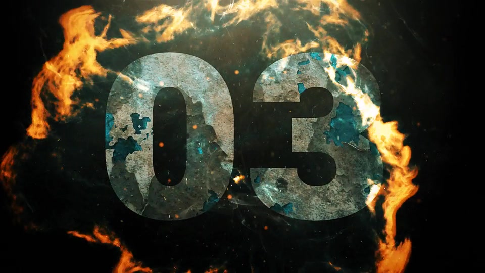 Grunge Fire Countdown Opener Videohive 39659827 After Effects Image 3
