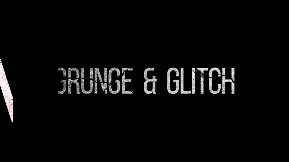 GRUNGE & GLITCH Logo opener Videohive 11082284 After Effects Image 8