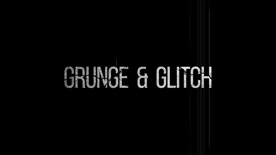 GRUNGE & GLITCH Logo opener Videohive 11082284 After Effects Image 9