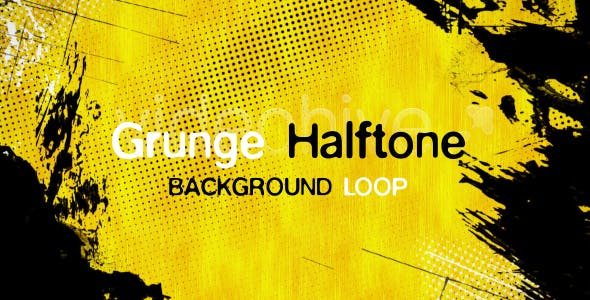 Grunge Halftone Background Loop - Videohive Download 123018