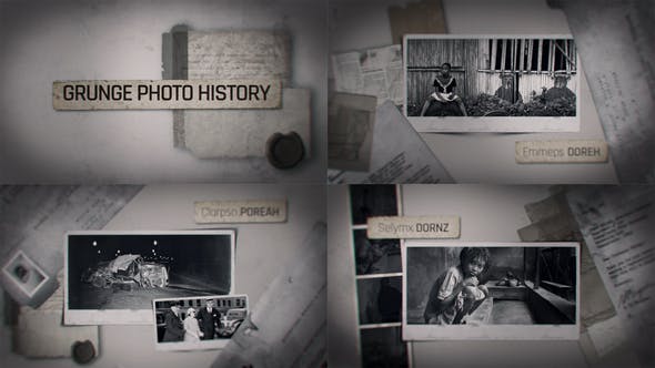 Grunge History Photo Slide - 39659824 Videohive Download