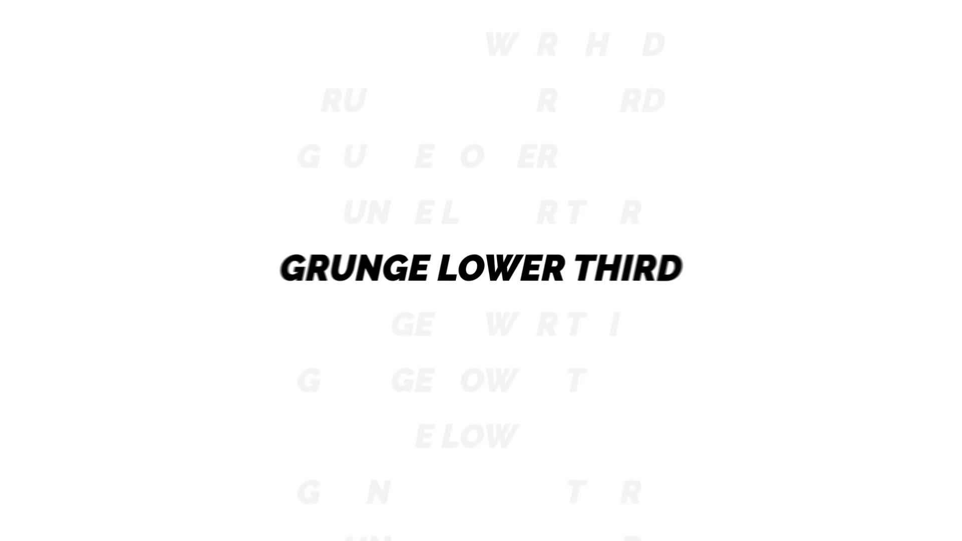 Grunge Lower Third Videohive 31944951 After Effects Image 1