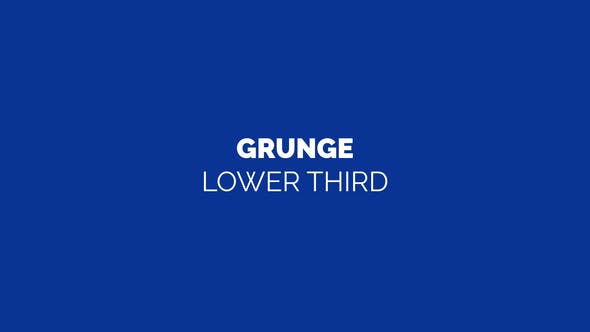 Grunge Lower Third - 31944951 Videohive Download