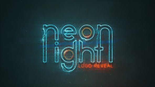 Grunge Neon Logo - Download 25272519 Videohive