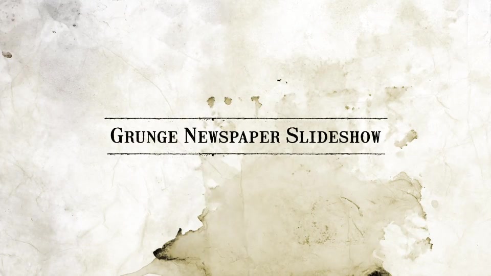 Grunge Newspaper Slideshow - Download Videohive 12575186