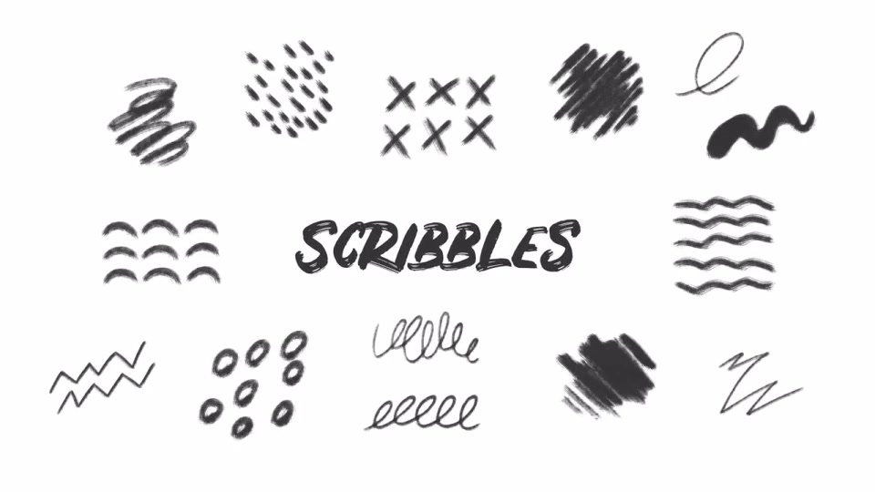 Grunge Scribbles. Hand Drawn Pack Videohive 32489881 DaVinci Resolve Image 7