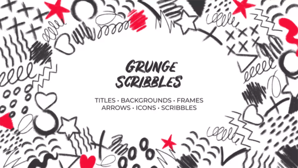 Grunge Scribbles. Hand Drawn Pack - Download Videohive 32489881