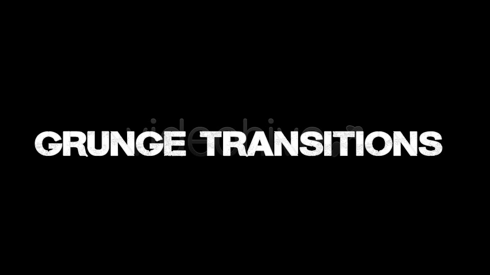 Grunge Transitions 2 - Download Videohive 7816615