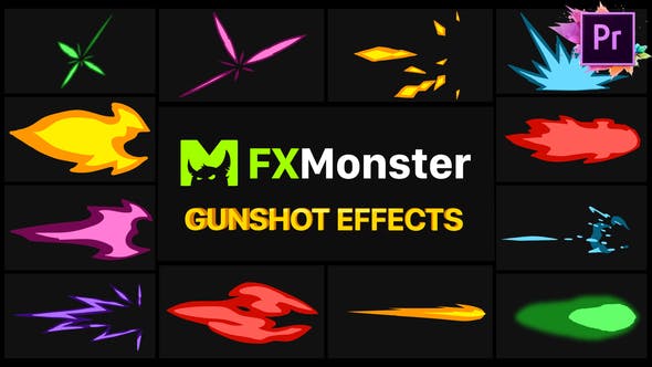 Gunshot Effects | Premiere Pro MOGRT - 27490729 Download Videohive