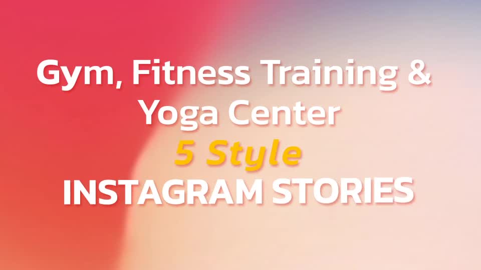 Gym, Fitness Training & Yoga Center Instagram Stories Videohive 33860060 After Effects Image 1