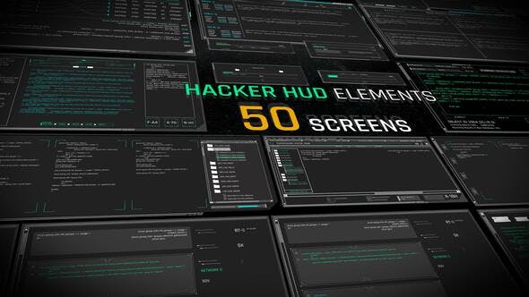 Hacker HUD Elements - Download Videohive 43903101