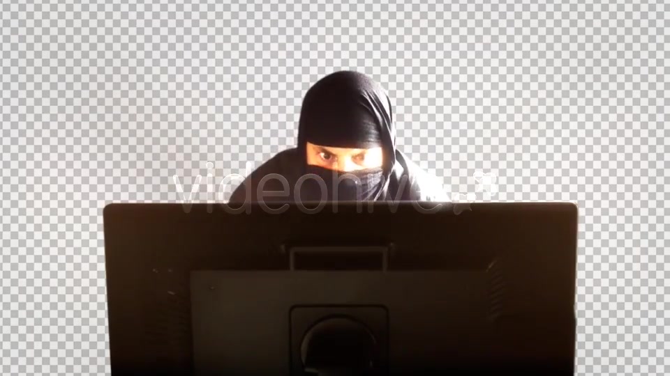 Hacker In Front Of Monitors Computer (4 Pack)  - Download Videohive 12121771