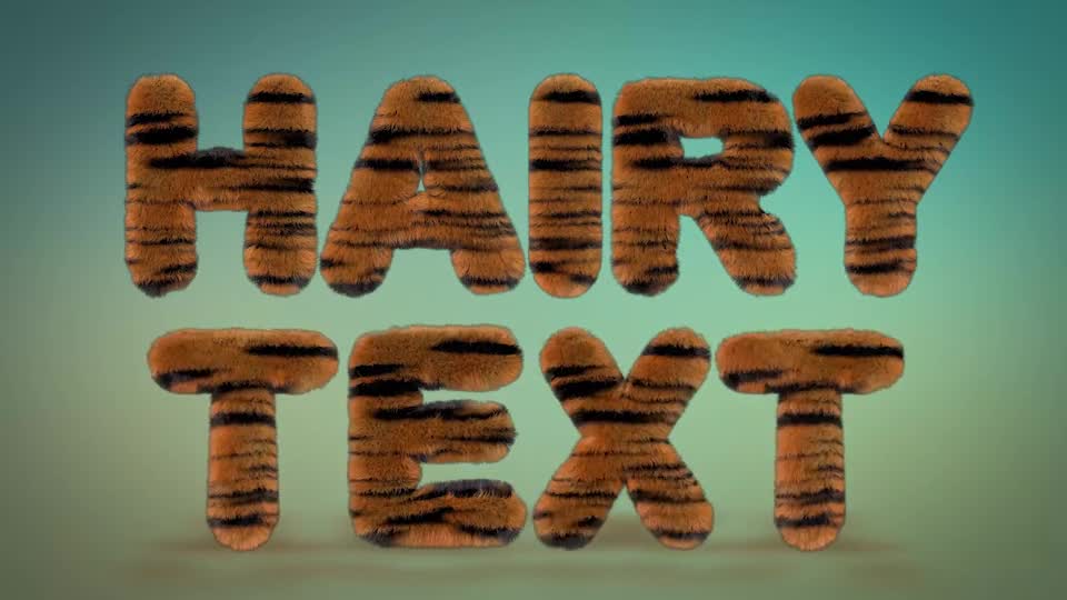 Hairy Zoo Text Typeface Videohive 16720729 After Effects Image 1