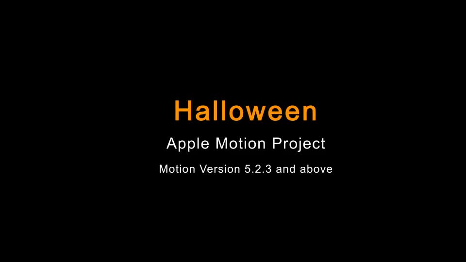 Halloween Apple Motion - Download Videohive 18040452