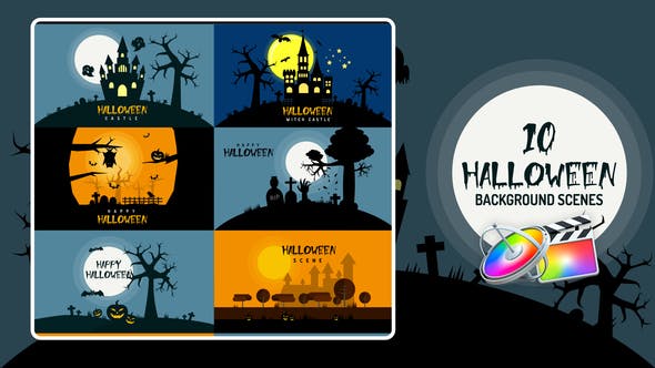 Halloween Background | Apple Motion & FCPX - Download 33858837 Videohive