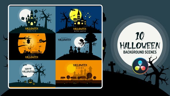 Halloween Background | DaVinci Resolve Videohive 33858850 Download Fast