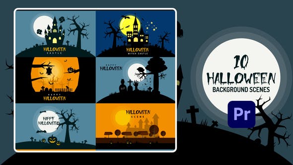 Halloween Background | Premiere Pro MOGRT - Download 28922191 Videohive