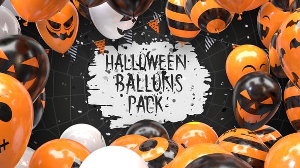 Halloween Balloon Pack - Videohive Download 29043802
