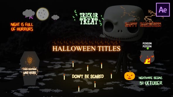 Halloween Cartoon Titles | After Effects - 29174191 Download Videohive
