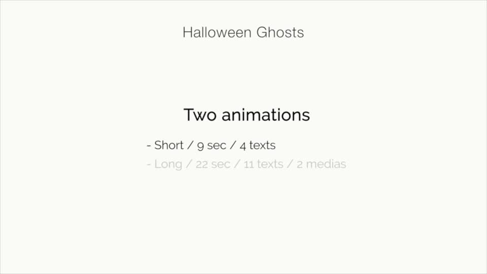 Halloween Ghosts Videohive 13068278 After Effects Image 1