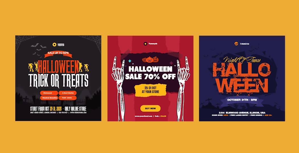 Halloween Instagram Post Videohive 33860602 After Effects Image 11
