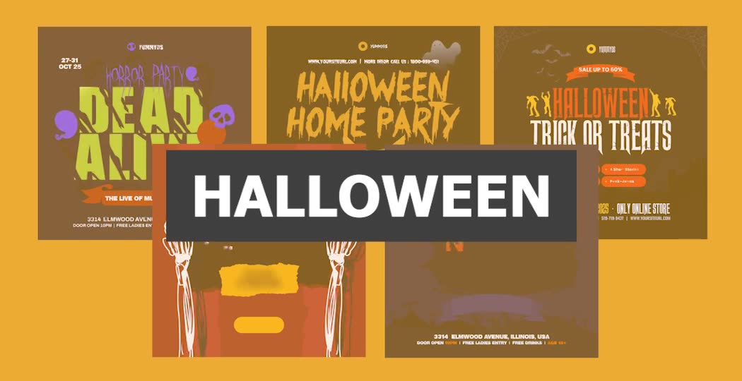 Halloween Instagram Post Videohive 33860602 After Effects Image 2