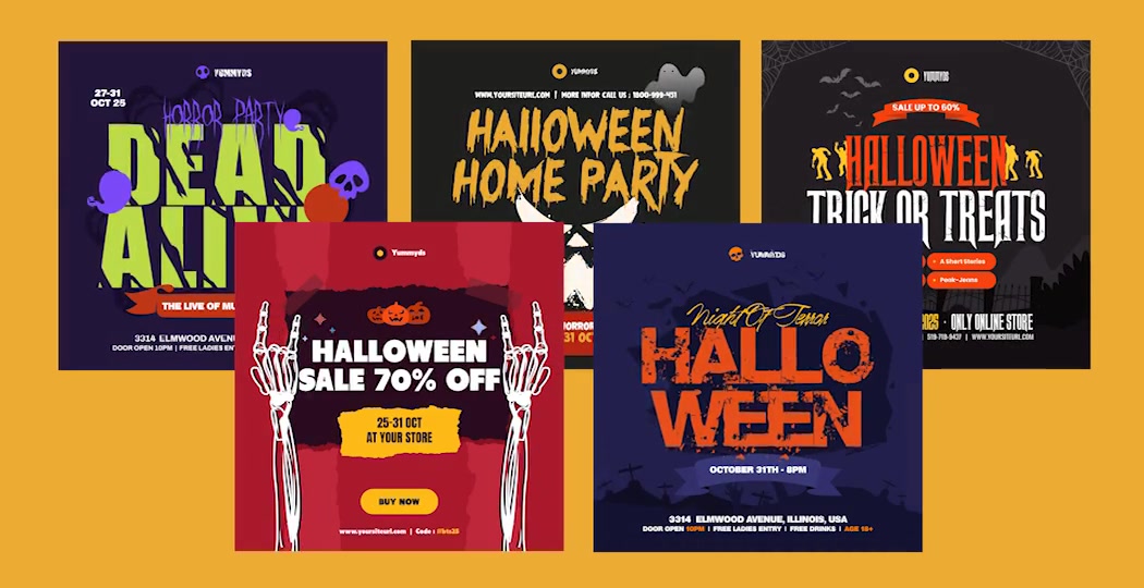 Halloween Instagram Post Videohive 33860602 After Effects Image 4
