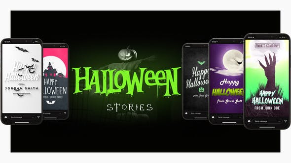 Halloween Instagram Stories & Posts - 34163777 Videohive Download