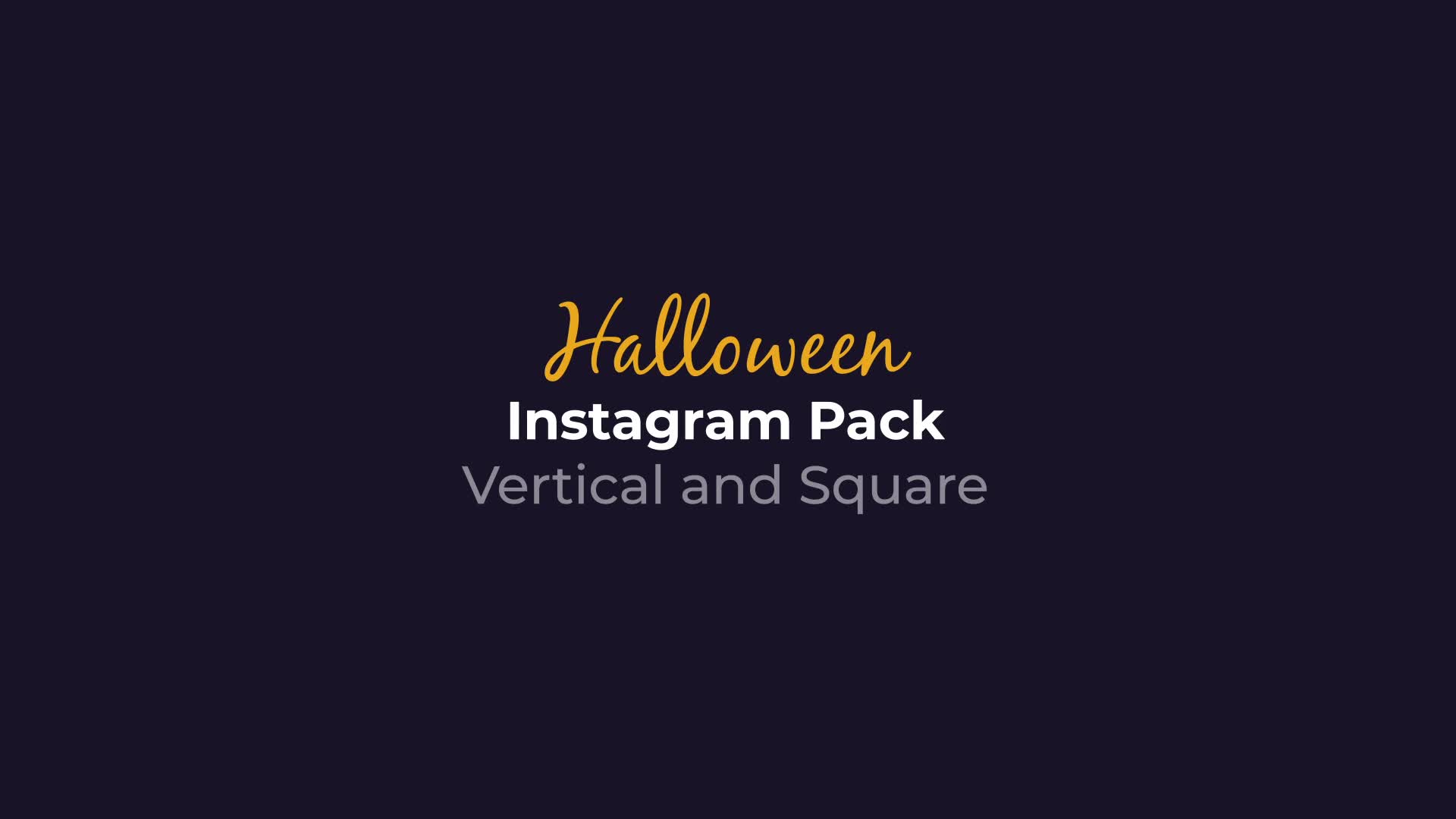 Halloween Instagram | Vertical and Square Videohive 28749751 After Effects Image 1