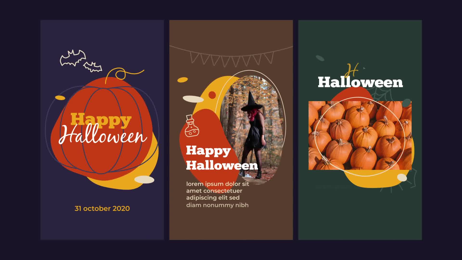 Halloween Instagram | Vertical and Square Videohive 28749751 After Effects Image 10
