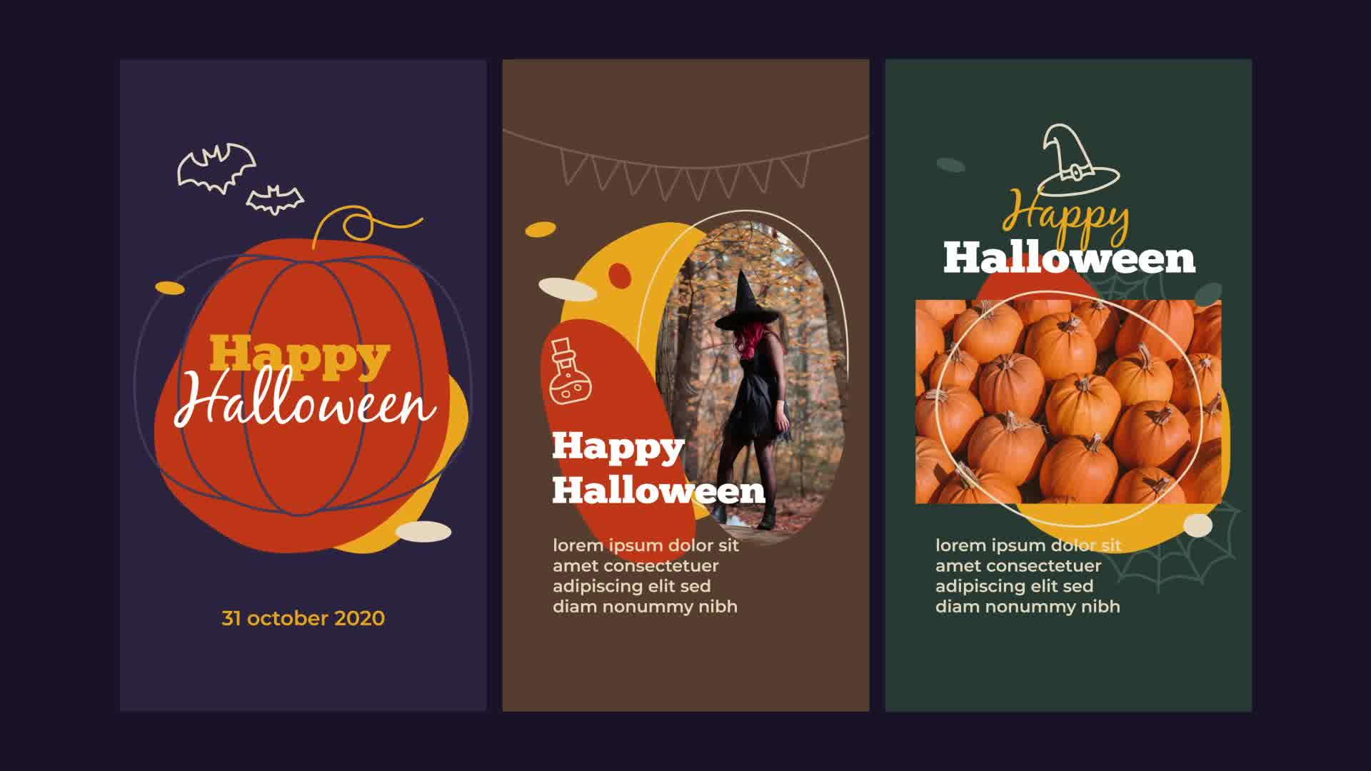 Halloween Instagram | Vertical and Square Videohive 28749751 After Effects Image 11