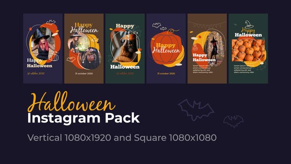Halloween Instagram | Vertical and Square - 28749751 Videohive Download