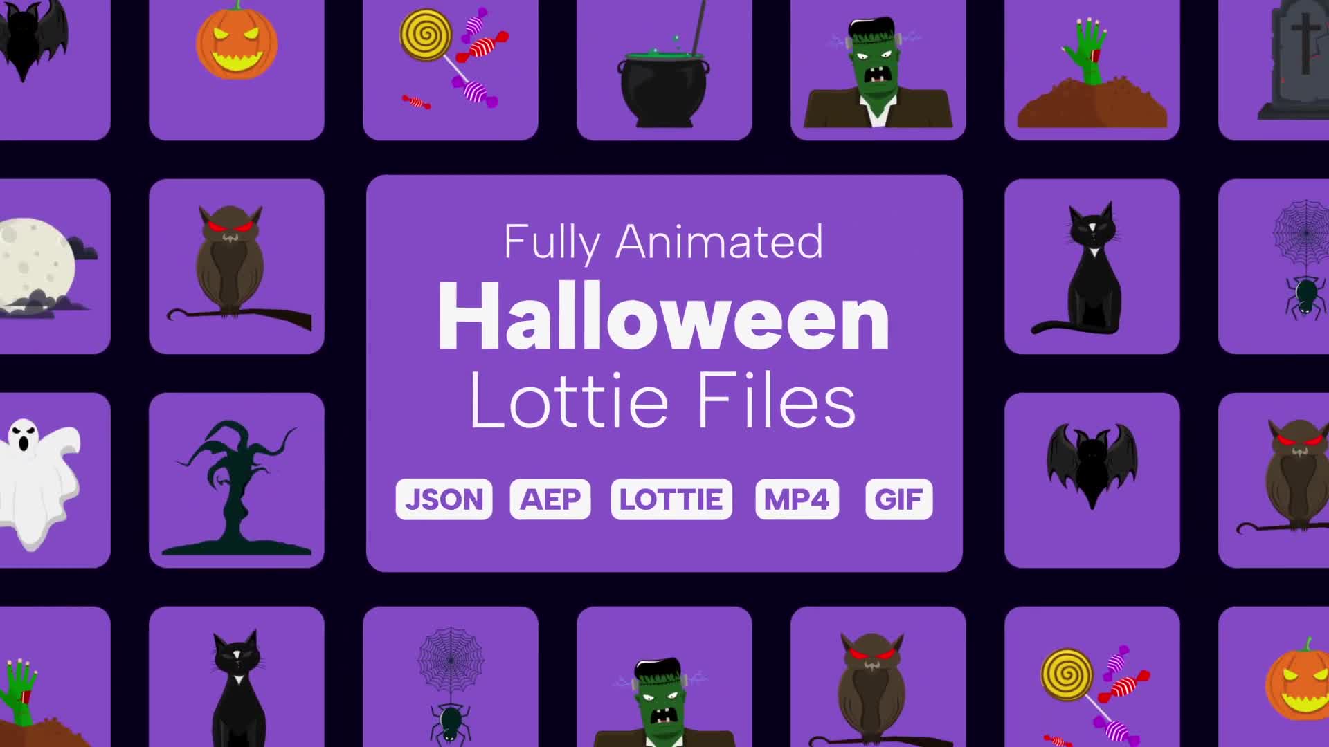 Halloween Lottie Elements Videohive 39890070 After Effects Image 1