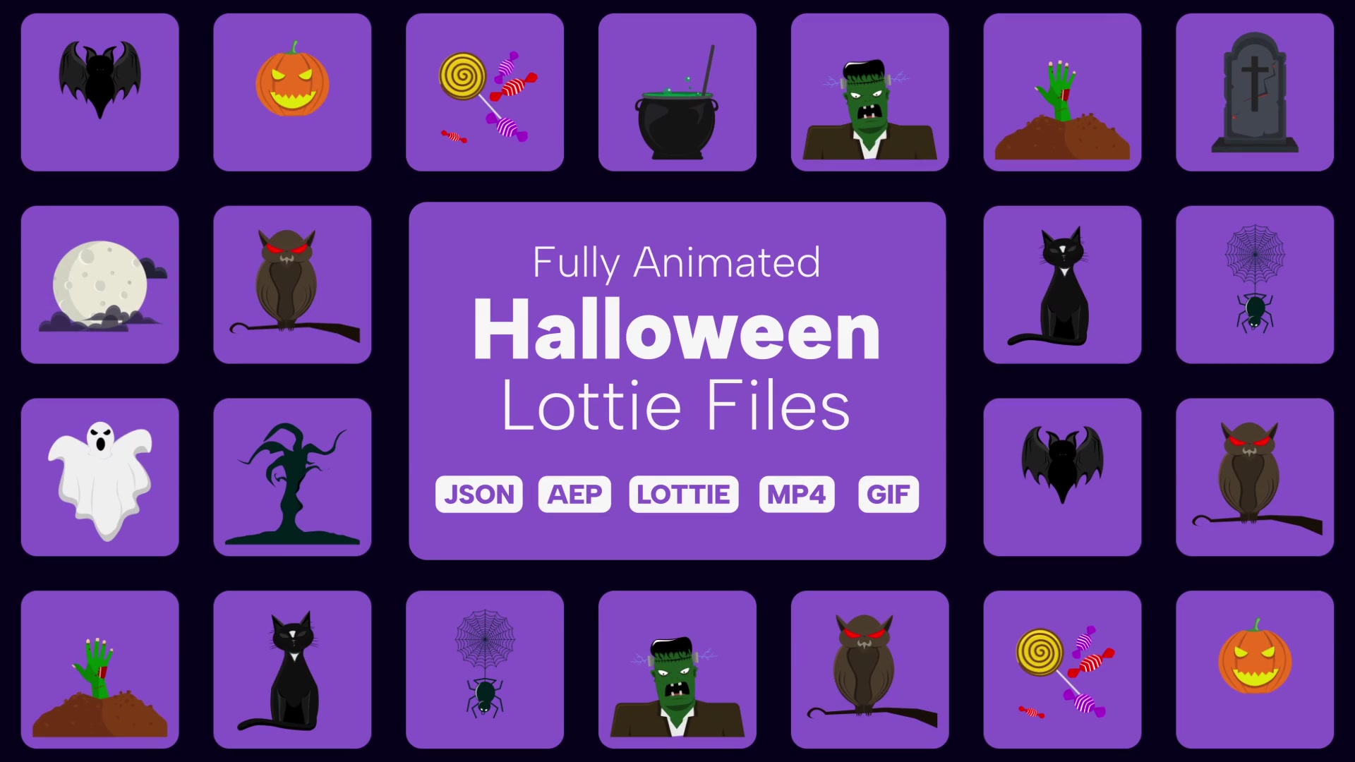 Halloween Lottie Elements Videohive 39890070 After Effects Image 10